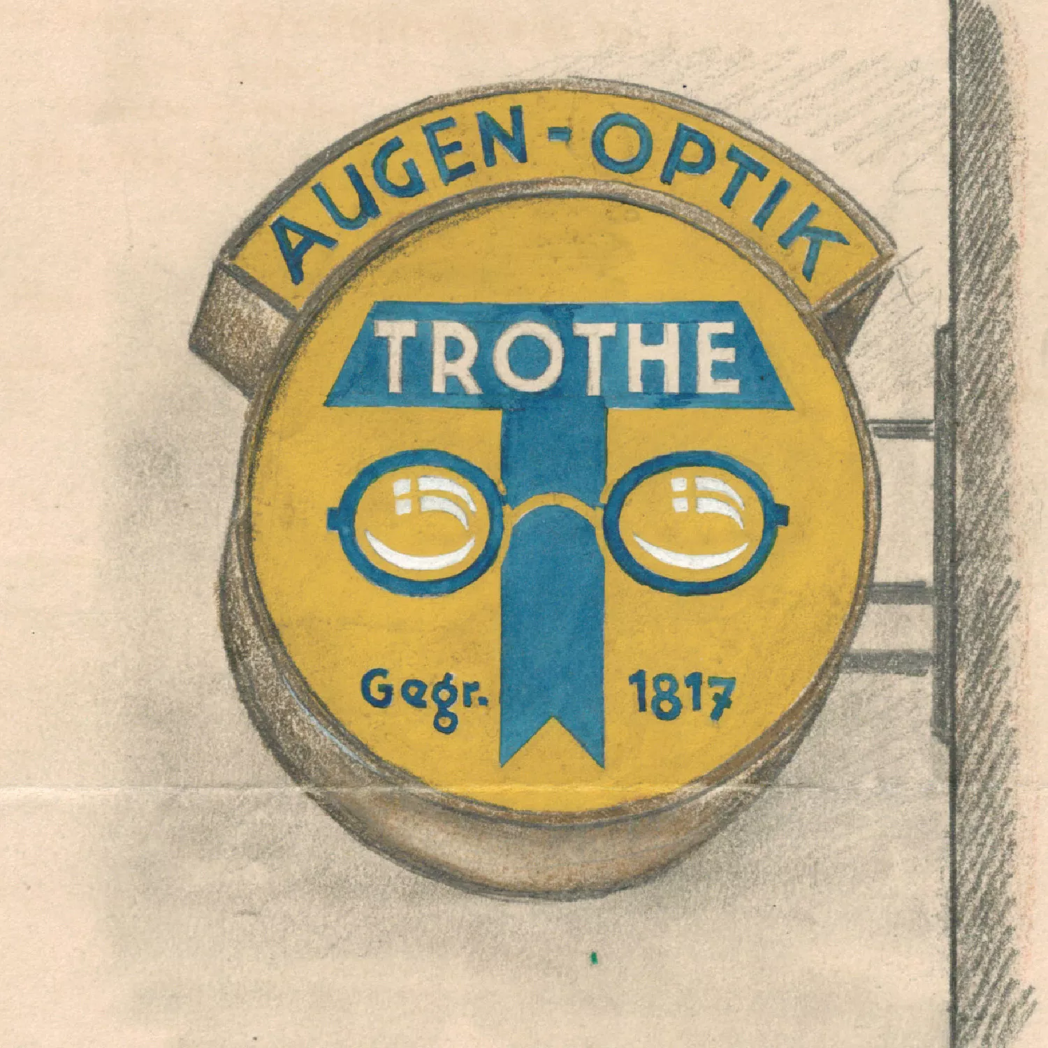 Gezeichnetes Logo von Trothe Optik
